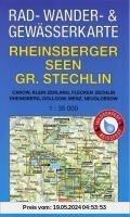 Rad - Wander- und Gewässerkarte Rheinsberger Seen, Großer Stechlin: (wasser- und reißfest)Mit Canow, Kleinzerlang, Flecken Zechlin, Rheinsberg, Dollgow, Menz, Neuglobsow. Maßstab 1:35.000.